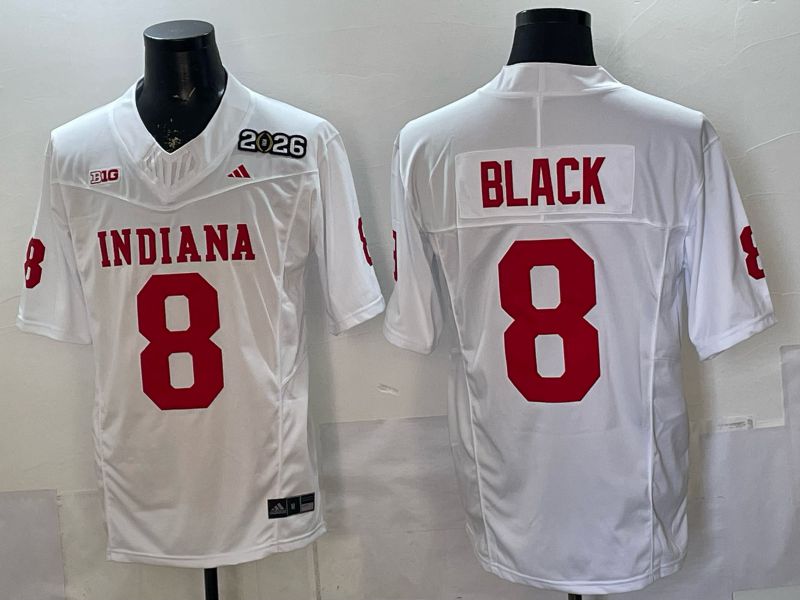 Men 2026 Ohio State Buckeyes #8 Black White 3th generations Limited NCAA Jersey 010